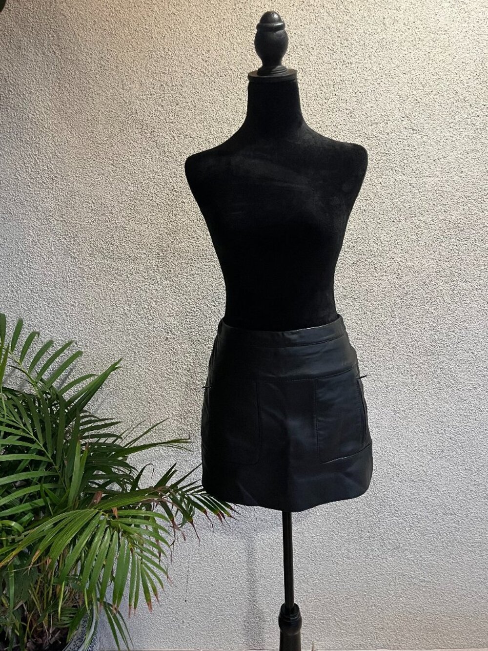 Black Leather Skirt